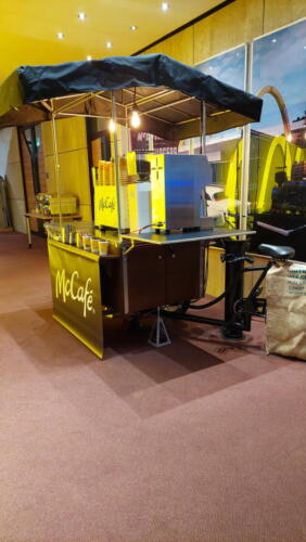 Das McCafé Kaffee Fahrrad